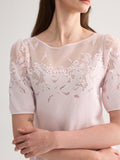 Cherry Blossom Short Sleeves Knit Set