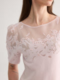 Cherry Blossom Short Sleeves Knit Set
