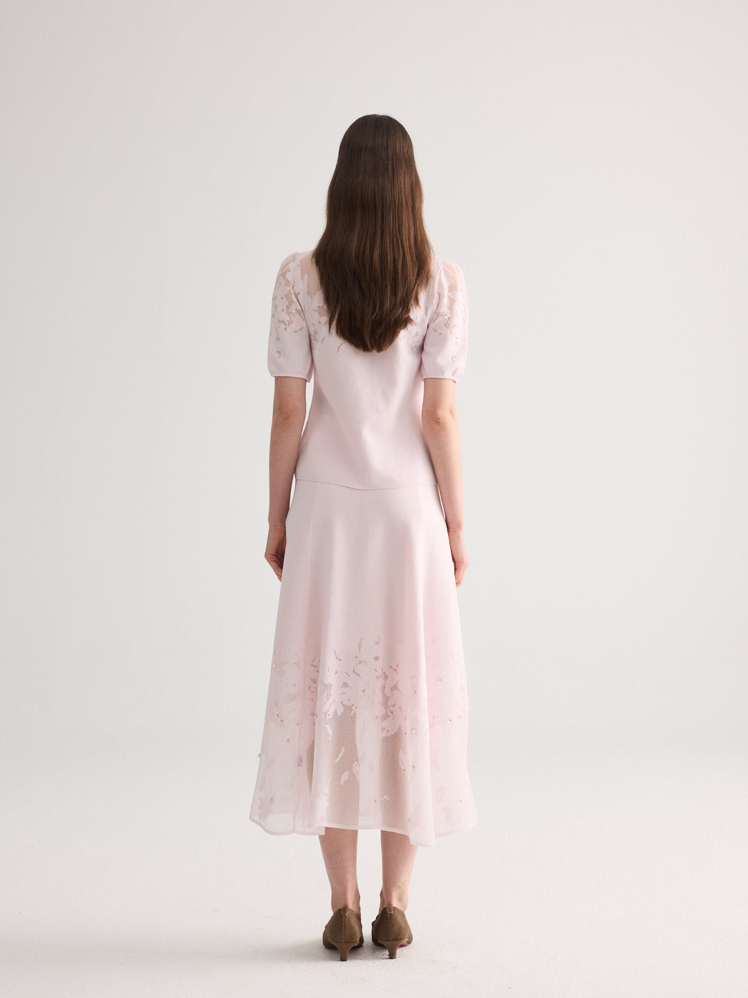 Cherry Blossom Short Sleeves Knit Set