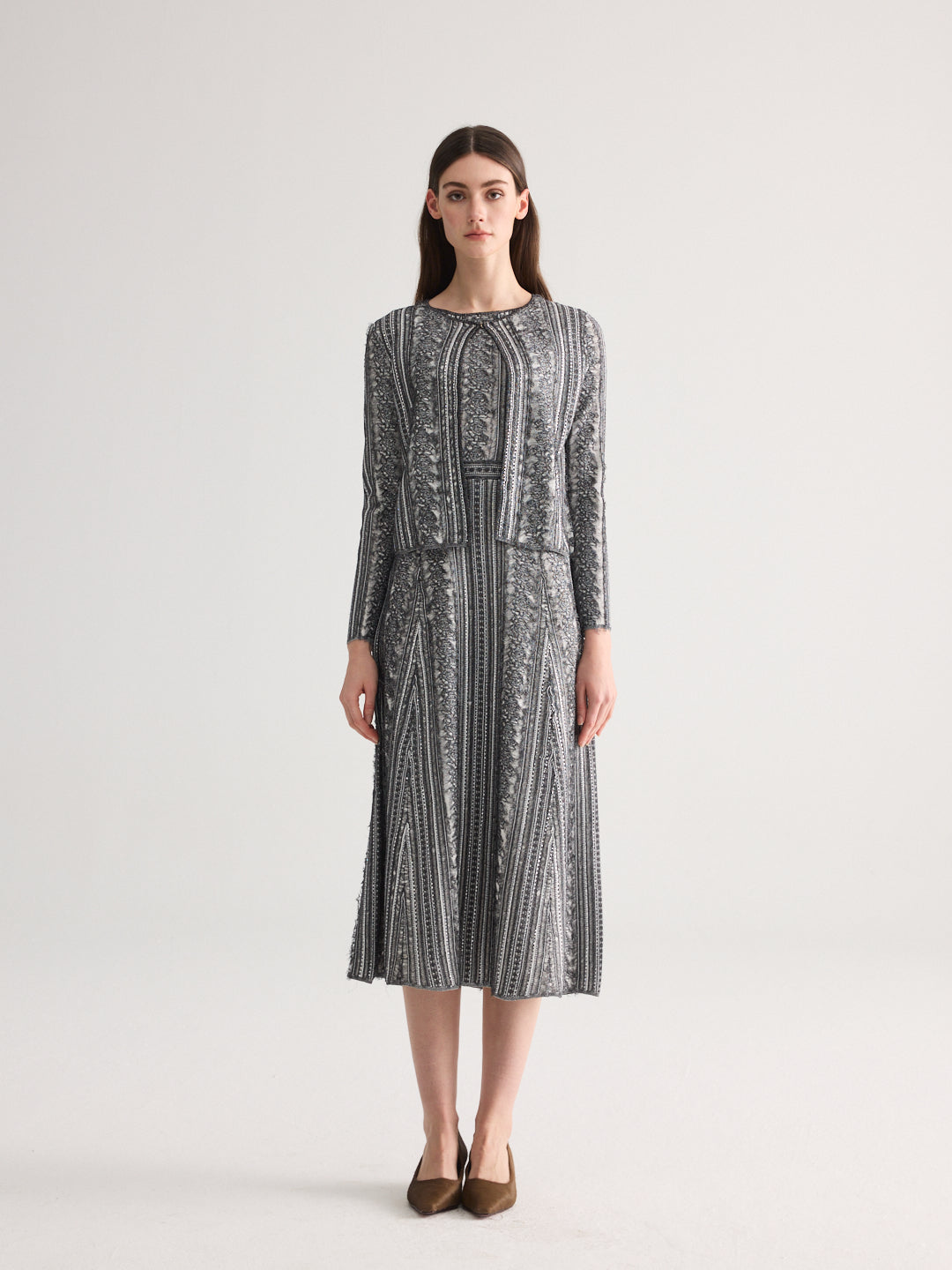 Ink Lace knit cardigan