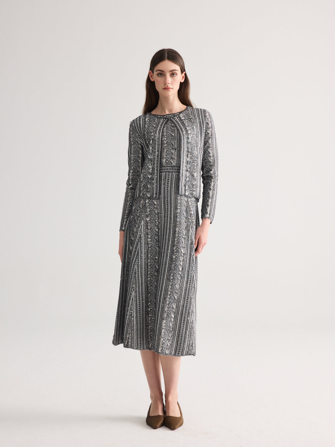 Ink Lace knit cardigan