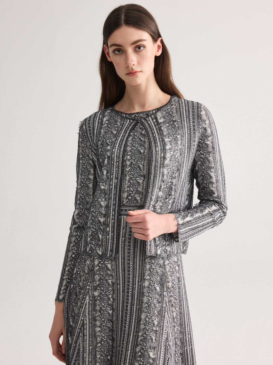 Ink Lace knit cardigan