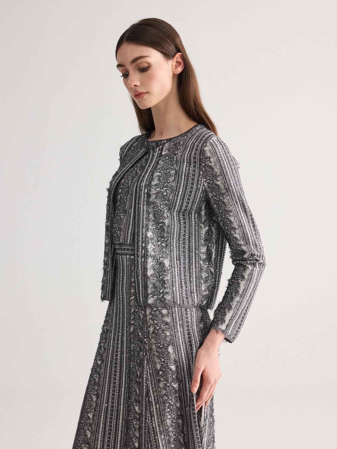 Ink Lace knit cardigan