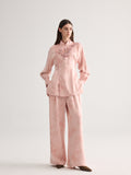 Pink Embroidery Blouse & trousers