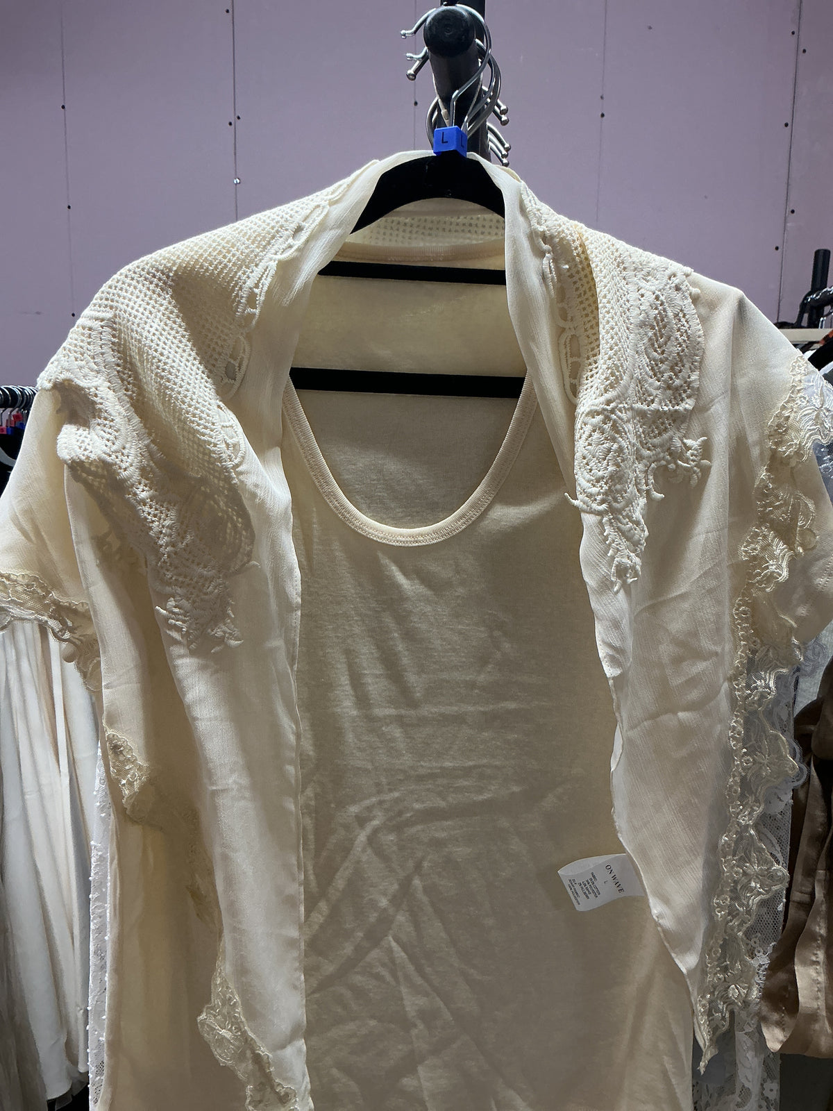 Lace Scarf T-Shirt