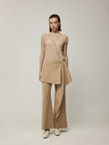 Knit Waistcoat and Layered Hem Trousers