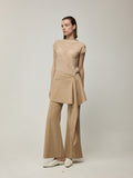 Knit Waistcoat and Layered Hem Trousers