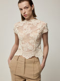 Nascent Vein Blouse and Layered Hem Trousers Set