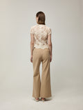 Nascent Vein Blouse and Layered Hem Trousers Set