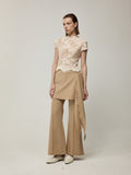 Nascent Vein Blouse and Layered Hem Trousers Set