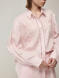 Firework Embroidered Blouse and Trousers Set