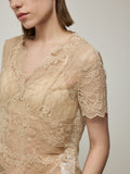 V-Neck Lace Blouse