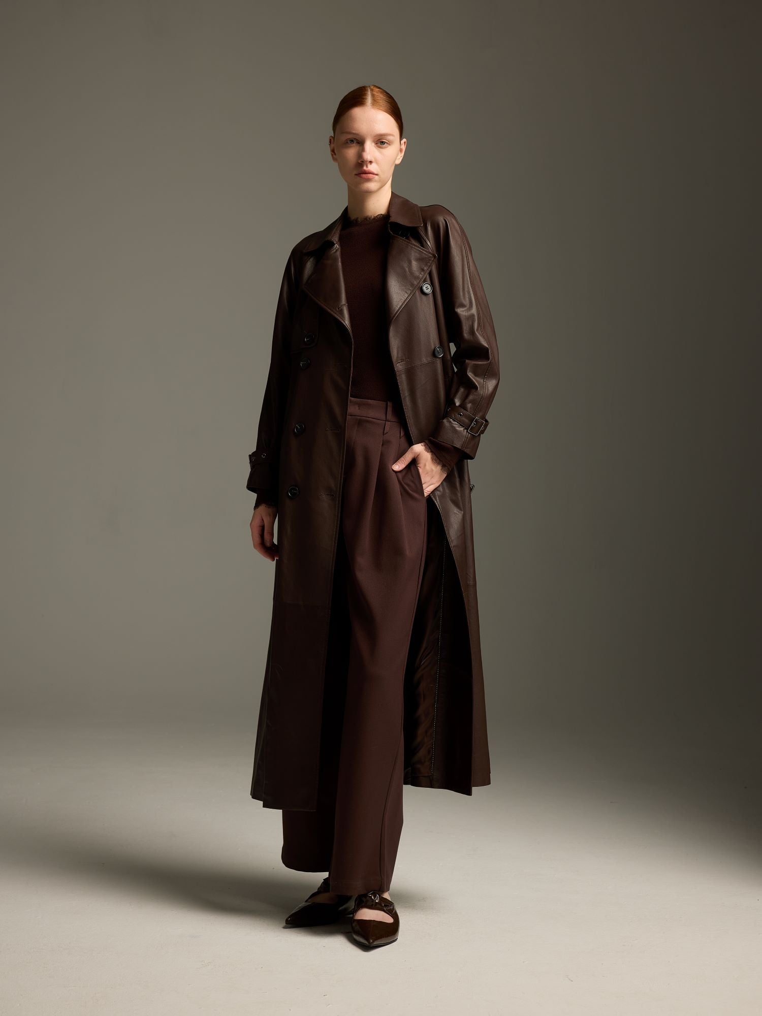 The Icon Lightweight lambskin Trench Coat