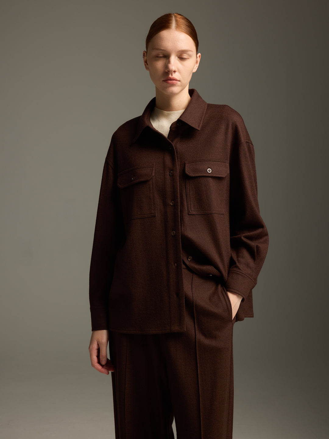 Wool Overshirt — 100% Merino Wool