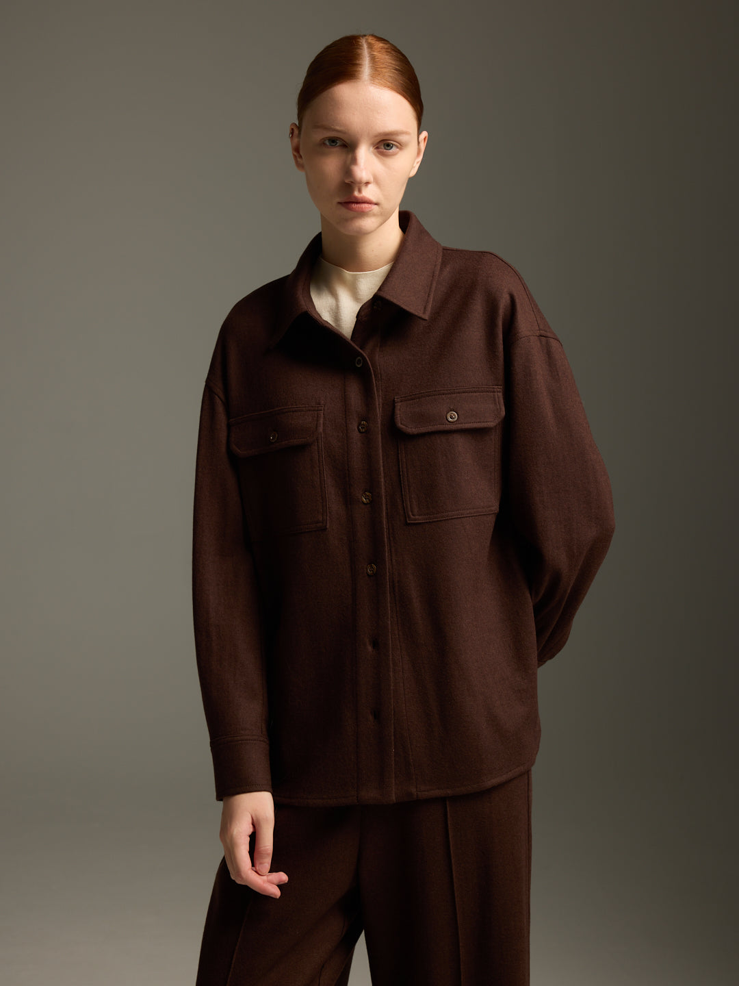 Wool Overshirt — 100% Merino Wool