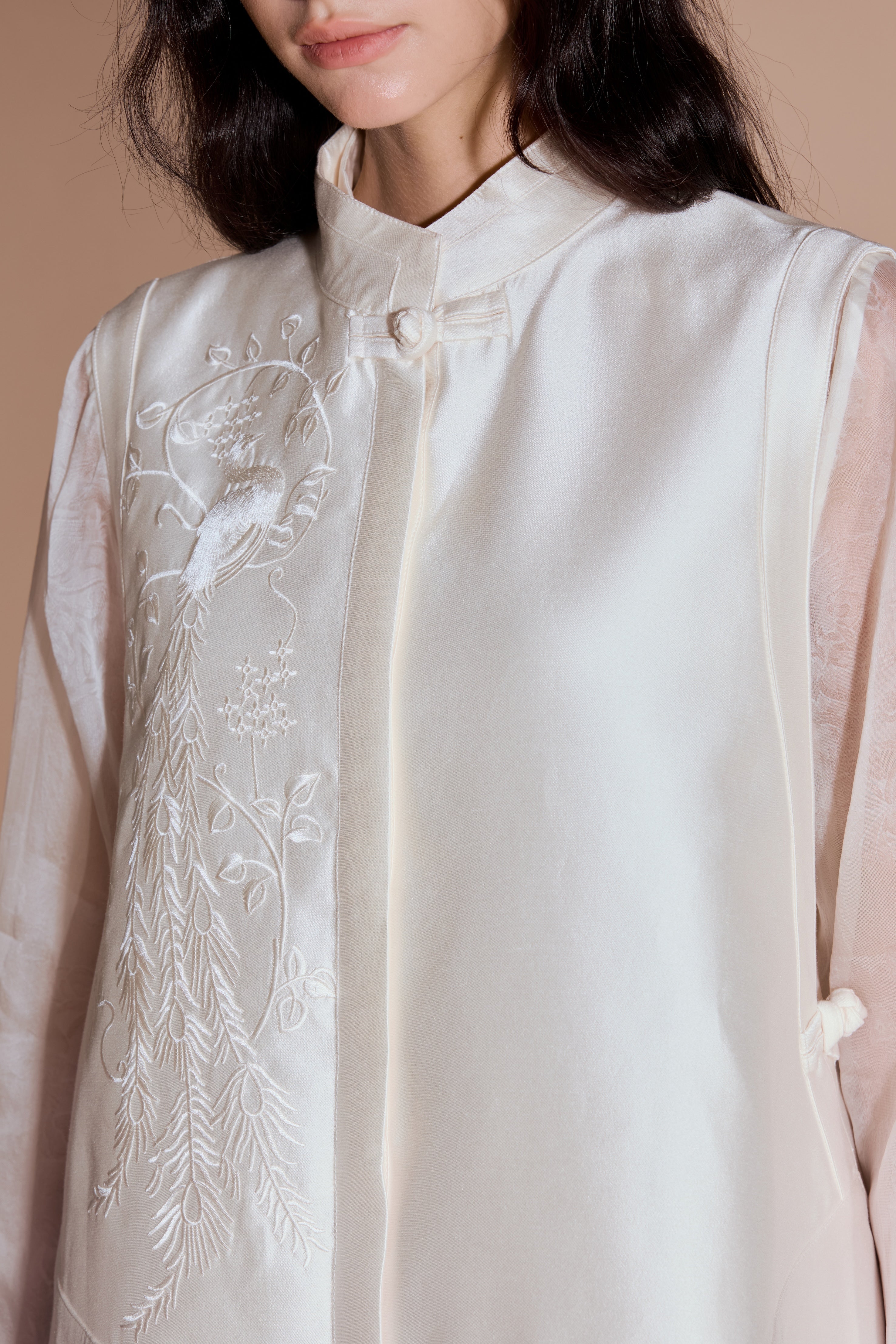 Oriental Vest with Scoop hem
