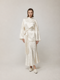 Handcrafted Tassel Jacquard Set Cream