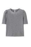 Starry grey short sleeve sweater