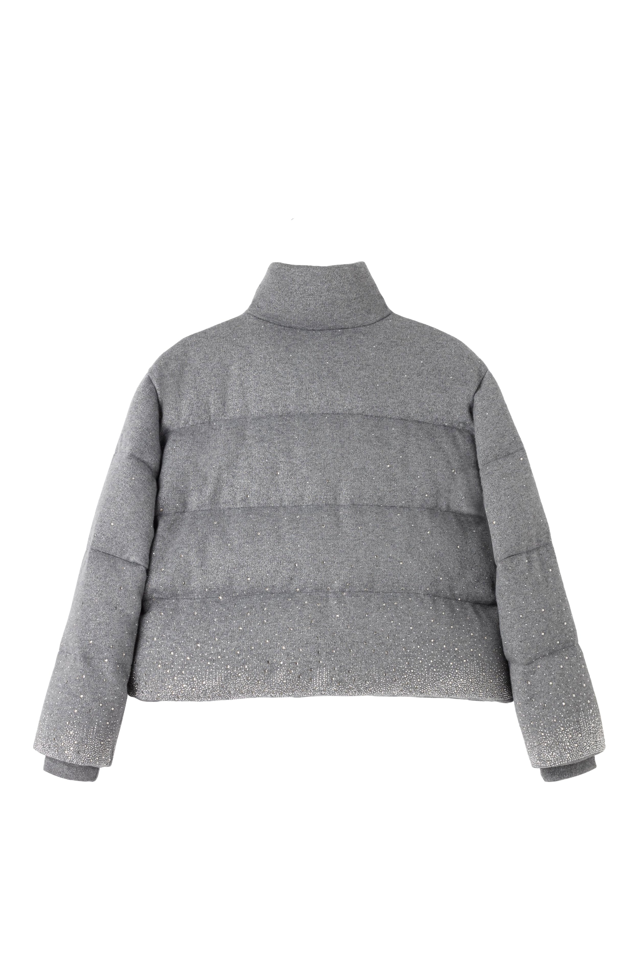 Starry grey down jacket