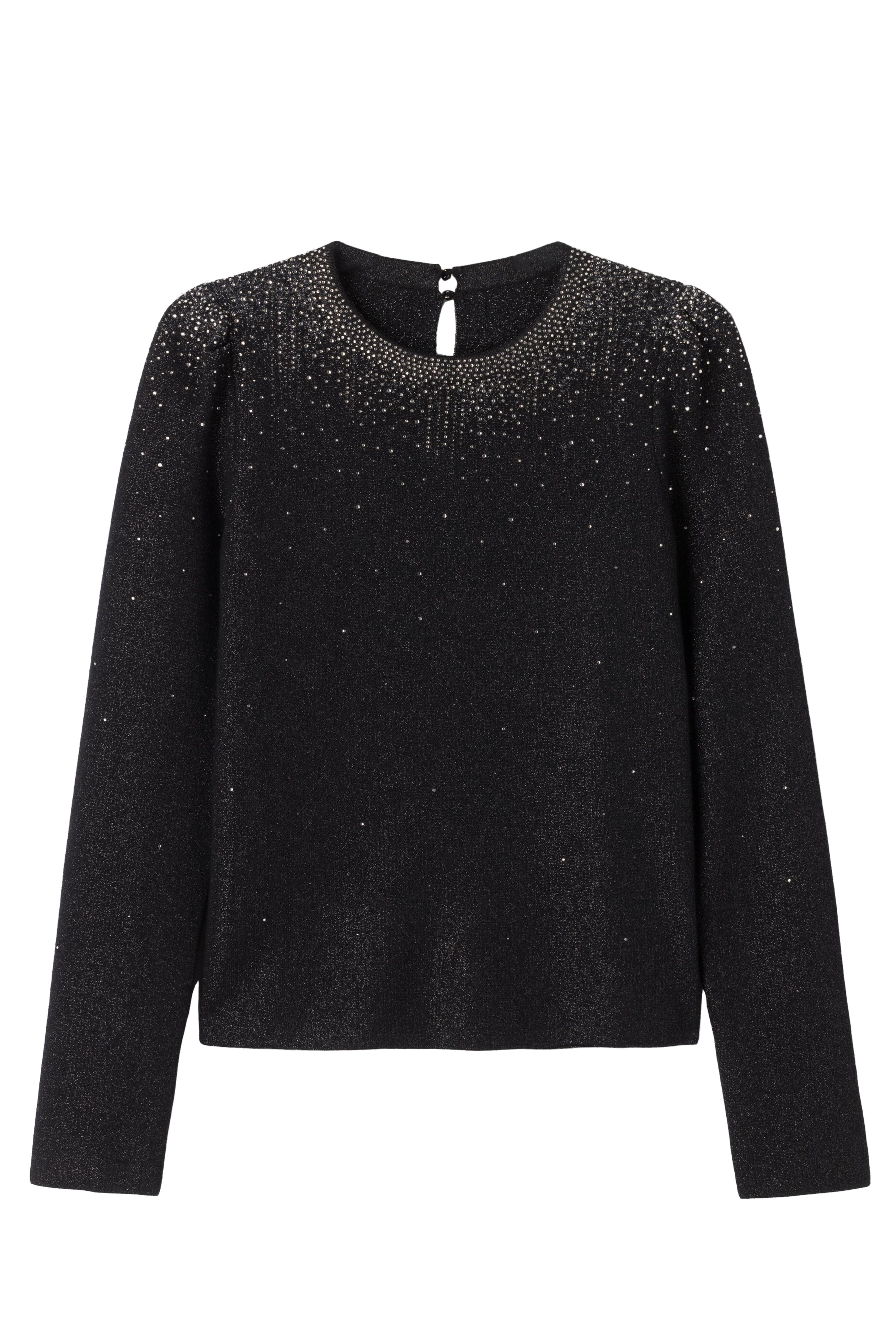 Starry black long sleeve sweater