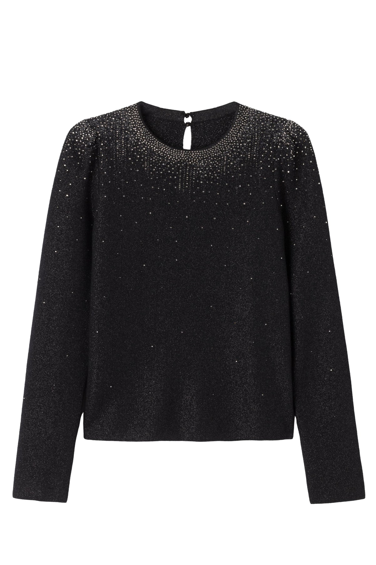 Starry black long sleeve sweater