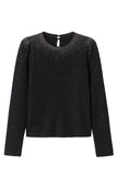 Starry black long sleeve sweater