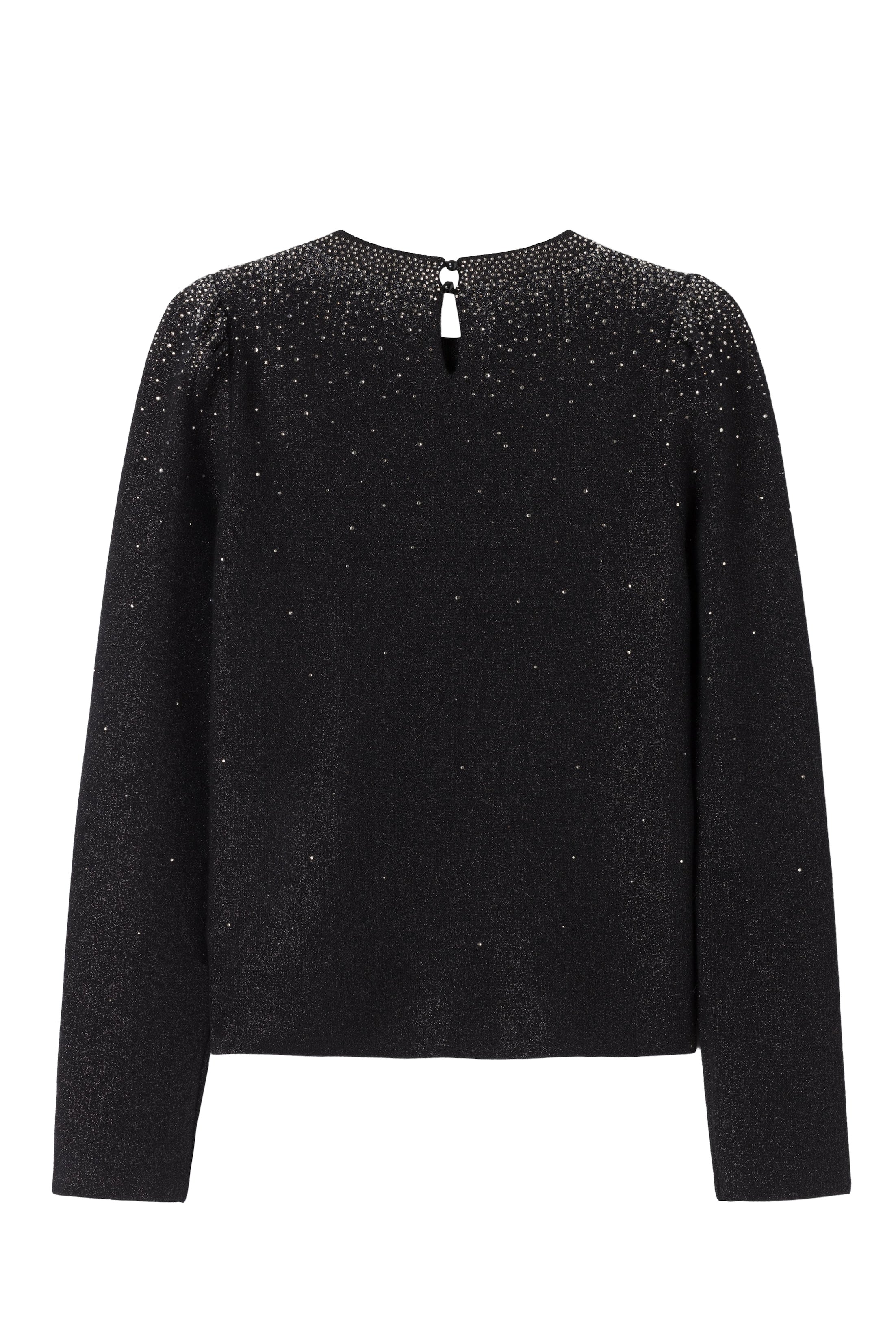 Starry black long sleeve sweater