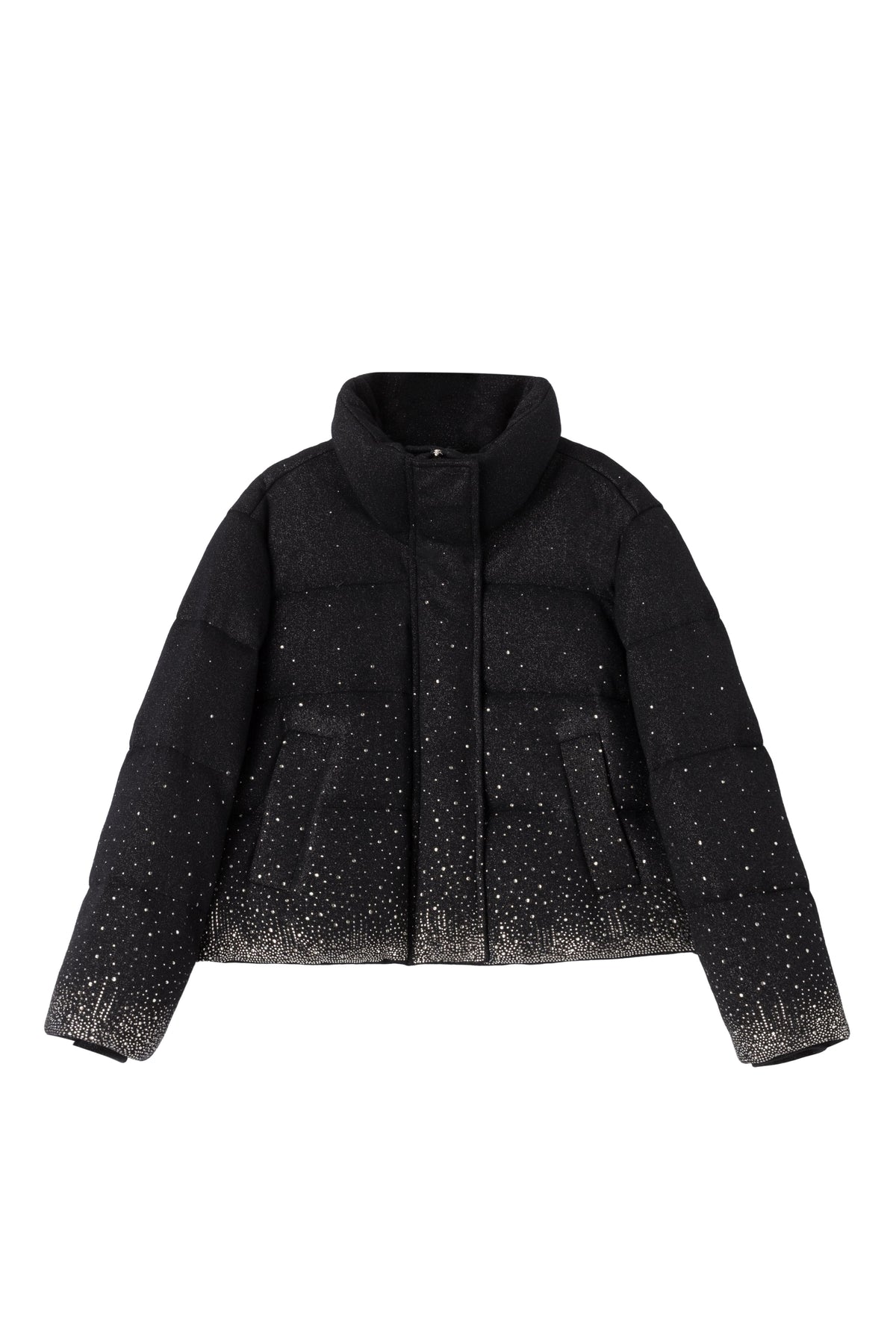 Starry  black down jacket