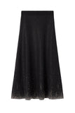 Starry black skirt