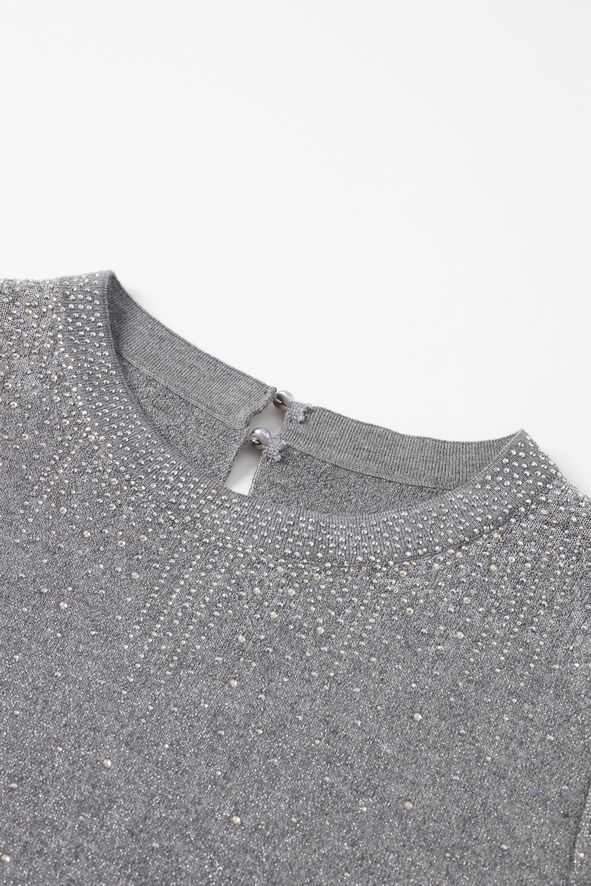 Starry grey long sleeve sweater