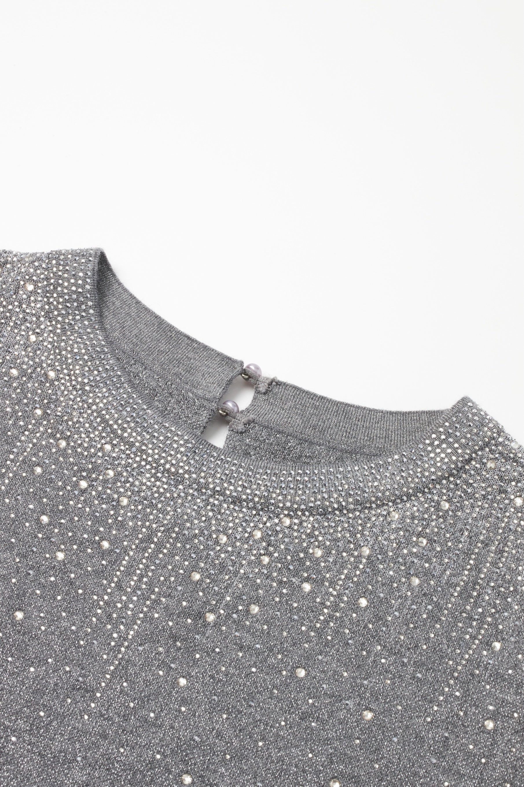 Starry grey short sleeve sweater